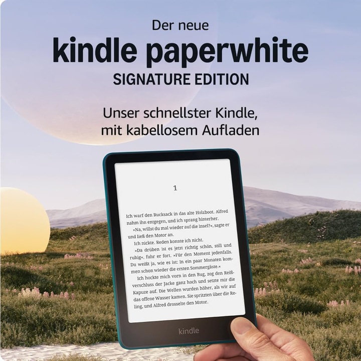 Produktbild Amazon Kindle Paperwhite 2024 12th Gen Signature (7", 32 GB, Jadegrün)