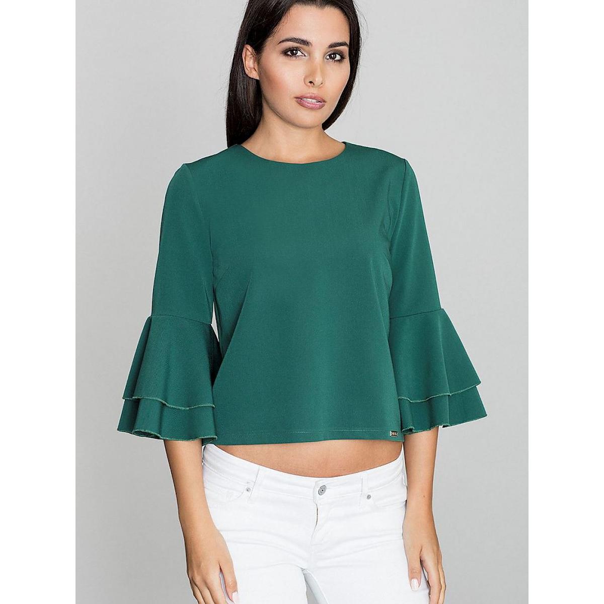 Figl, Damen, Bluse, Bluse, Grün, (L)