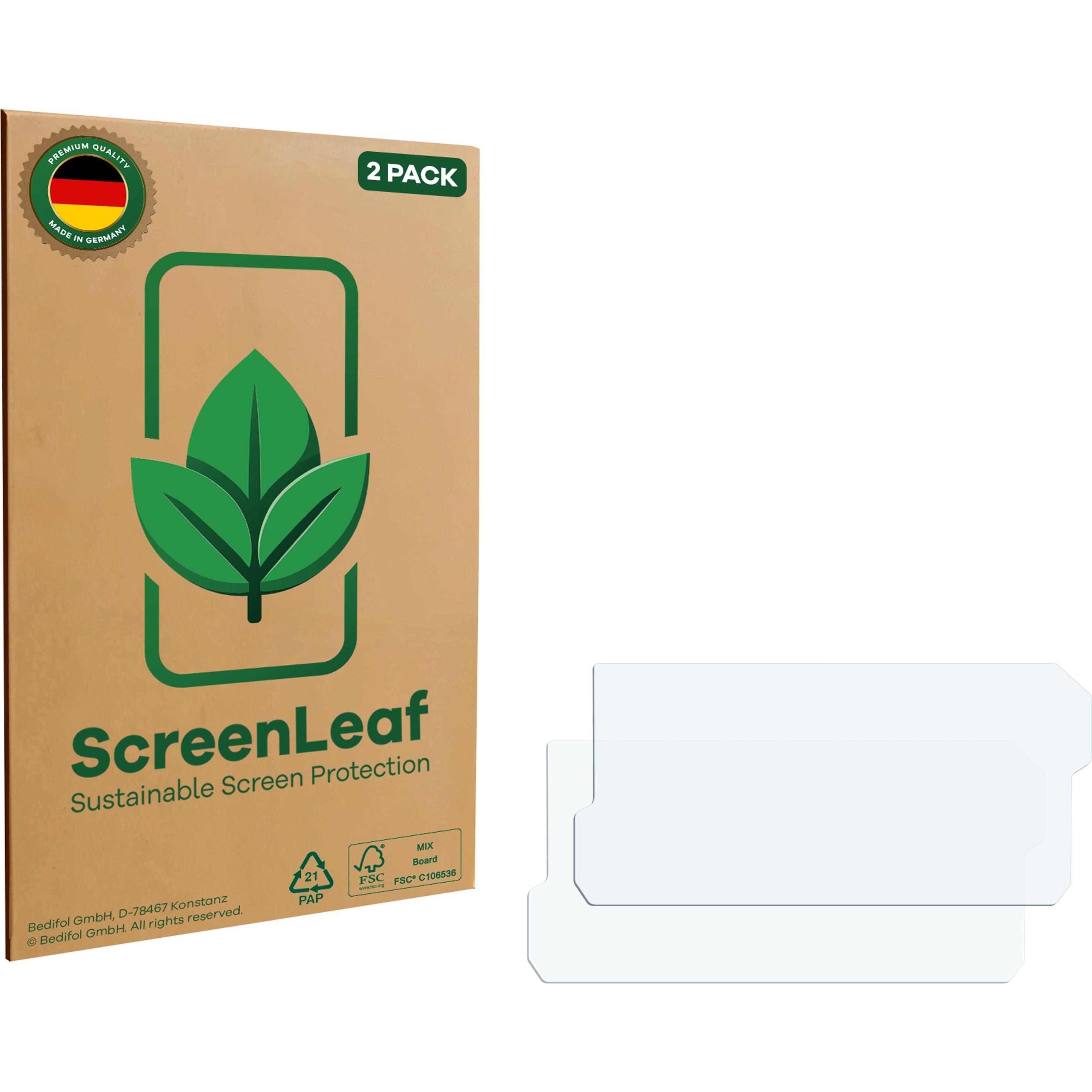 ScreenLeaf, Fahrzeug Navigation Zubehör, Schutzfolie nachhaltiger Displayschutz Display Schutz Folie Klar Transparent