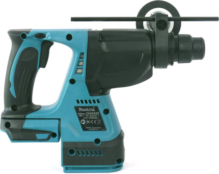 Actual product image Makita DHR 242 RMJ cordless hammer drill 18V 2,0J SDS-plus Brushless + 2x battery 4,0Ah + charger + Makpac