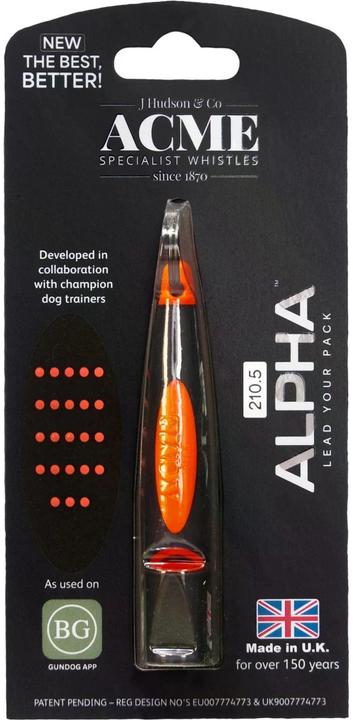 Actual product image Acme Made Alpha high-frequency whistle, 210.5, black/orange (Dog activity toy)