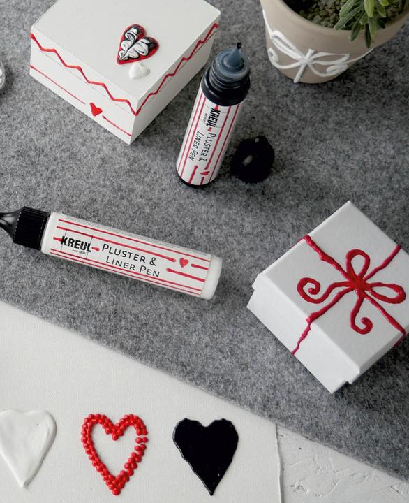 Produktbild Kreul Pluster & Liner Pen Set (Rot, Weiss, Schwarz, 29 ml)