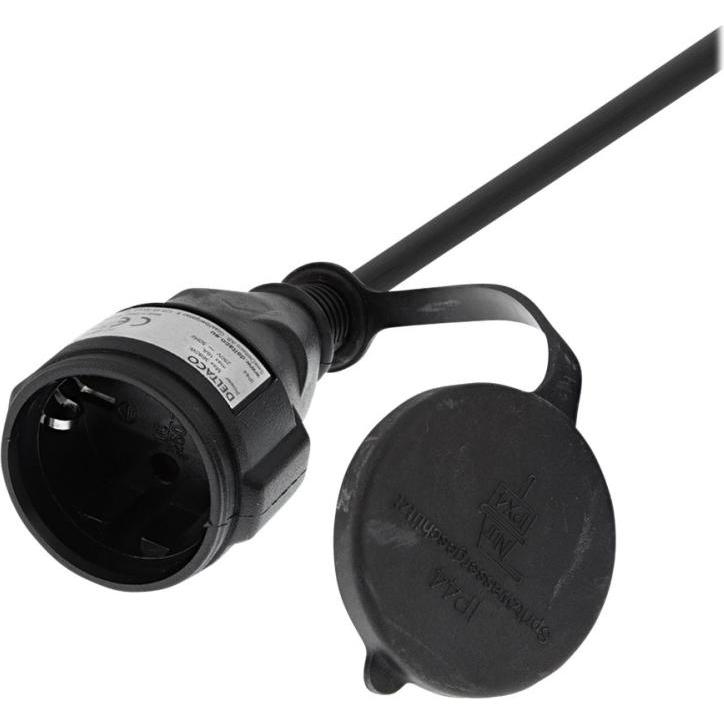 Deltaco GT-981 power cable Black CEE7/7 (20 m), Stromkabel