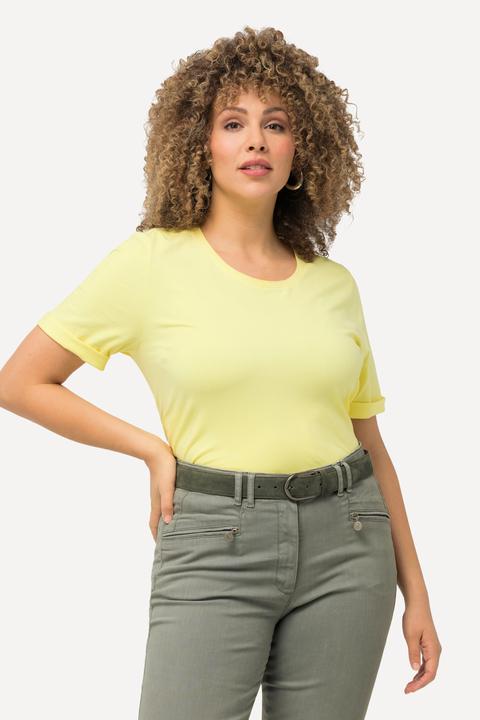 Actual product image Ulla Popken Essential Round Neck Stretch Tee (46, 48)