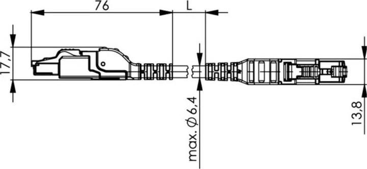 Image du produit Telegärtner Réseau RJ (SF/UTP, CAT5, 3 m)
