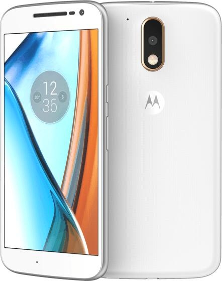 Motorola Moto G4 (16 GB, White, 5.50", Dual SIM + SD, 13 Mpx, 4G)