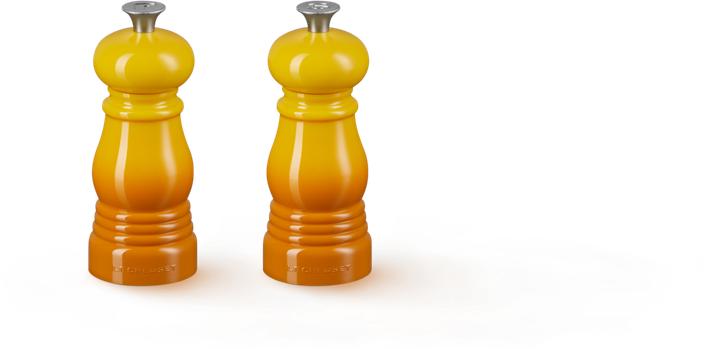 Produktbild Le Creuset Mini Salz- und Pfeffermühlen Set dunkelgelb (Pfeffer, Salz)