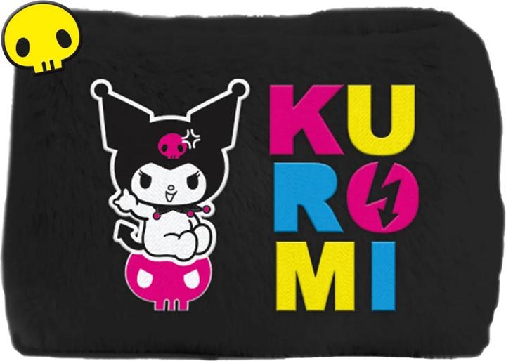 Actual product image Kuromi Punk Rocking Out Plush Pencil Case