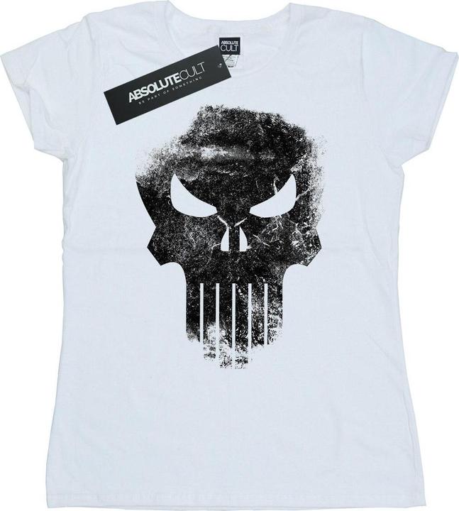 Image du produit - T-shirt THE PUNISHER DISTRRESSED SKULL - Femme (L)