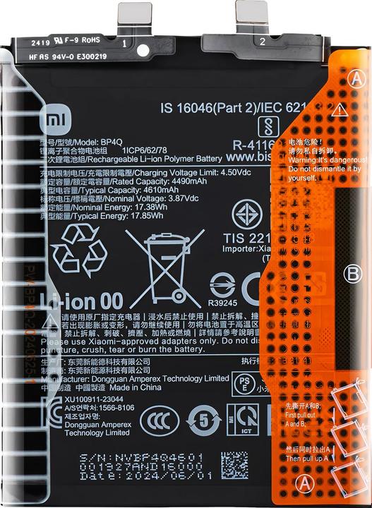 Kit Outils Démontage Inclus Batterie Compatible BM5T Pour Xiaomi 13T, 14T, Note 13 Pro, POCO X6 Pro, M6 Pro - Neuve, Avec Kit Outils Batterie Neuve Zéro Cycle