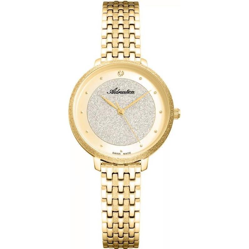 Adriatica, Orologio da polso, Zegarek Zegarek damski A3751.1141Q, Oro, Argento, (Fatto in Svizzera, 30 mm)