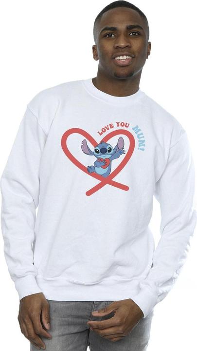 Immagine prodotto Disney Lilo & Stitch Love You Mum Felpa Uomo (XXL)