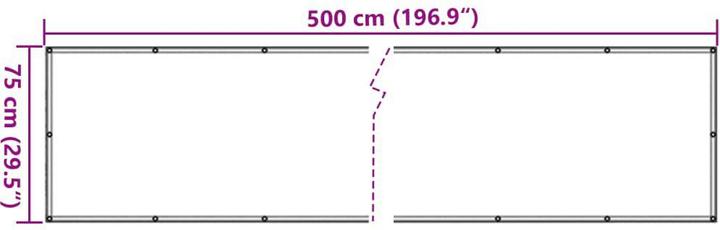 Actual product image vidaXL Privacy screen (75 cm)