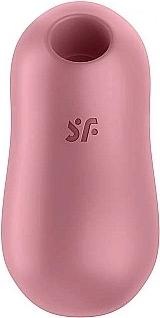 Actual product image Satisfyer Cotton Candy Double Aire Pulse Vibrator - Light Red