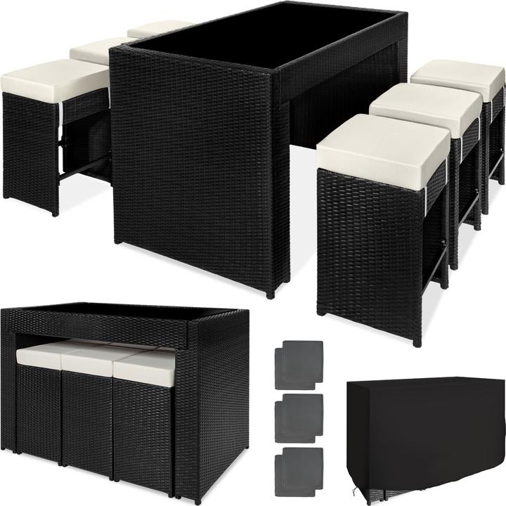 Immagine prodotto tectake set da bar in rattan Ibiza