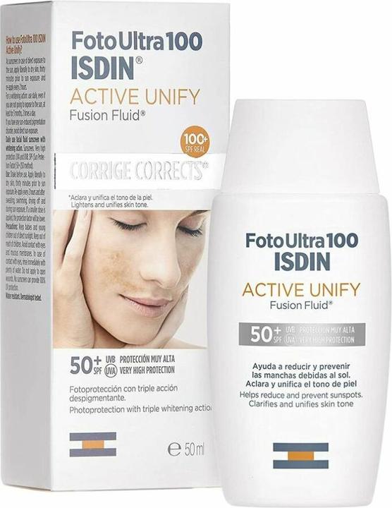 Produktbild Isdin Fotoultra 100 Active Unify Fusion Fluid Spf50 50ml (Sonnencreme, SPF 50+, 50 ml)