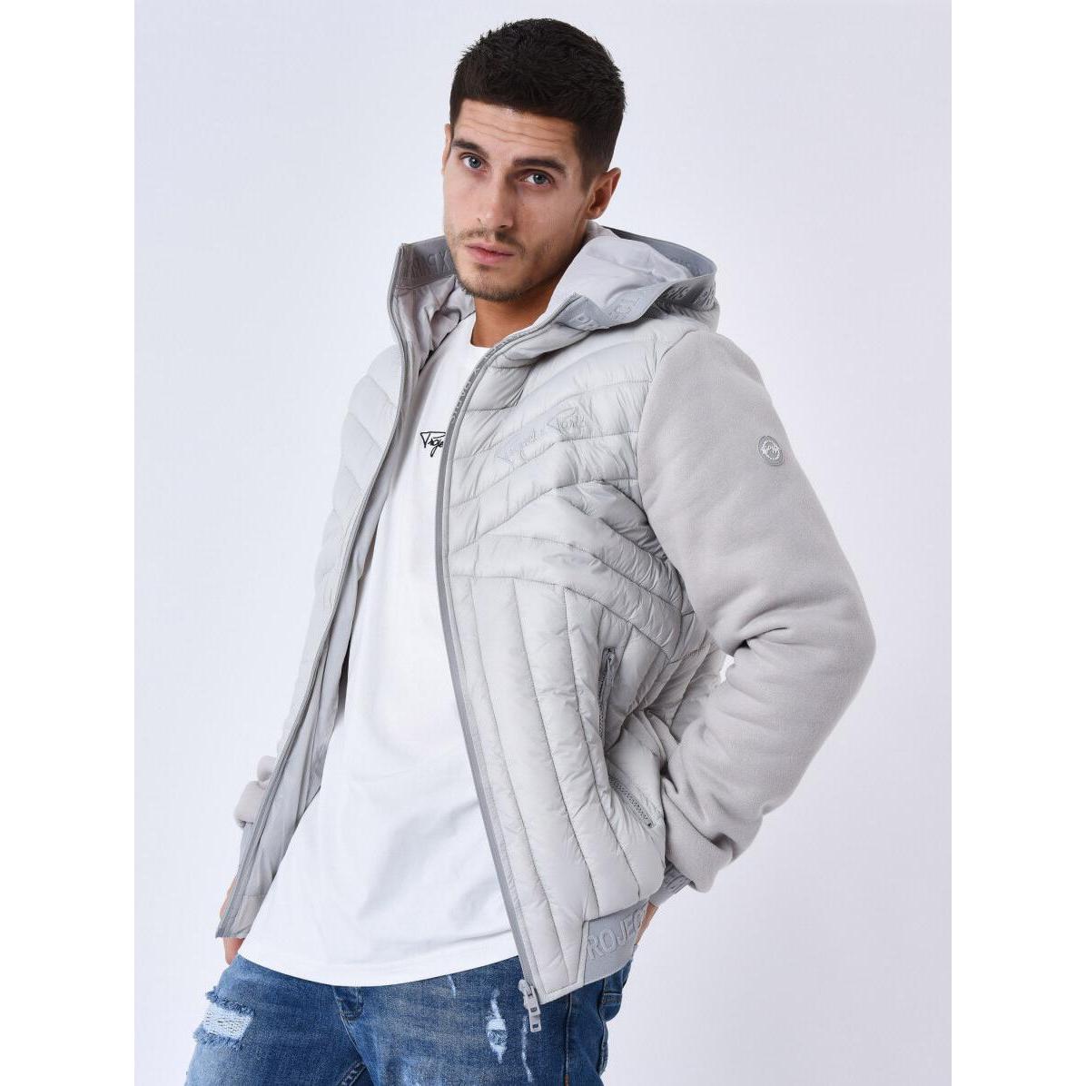 Thumbnail - Project X Paris, Jacke, Daunenjacke aus zwei Materialien (S), Grau, S