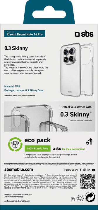 Actual product image SBS Cover (Xiaomi Redmi Note 14 Pro)