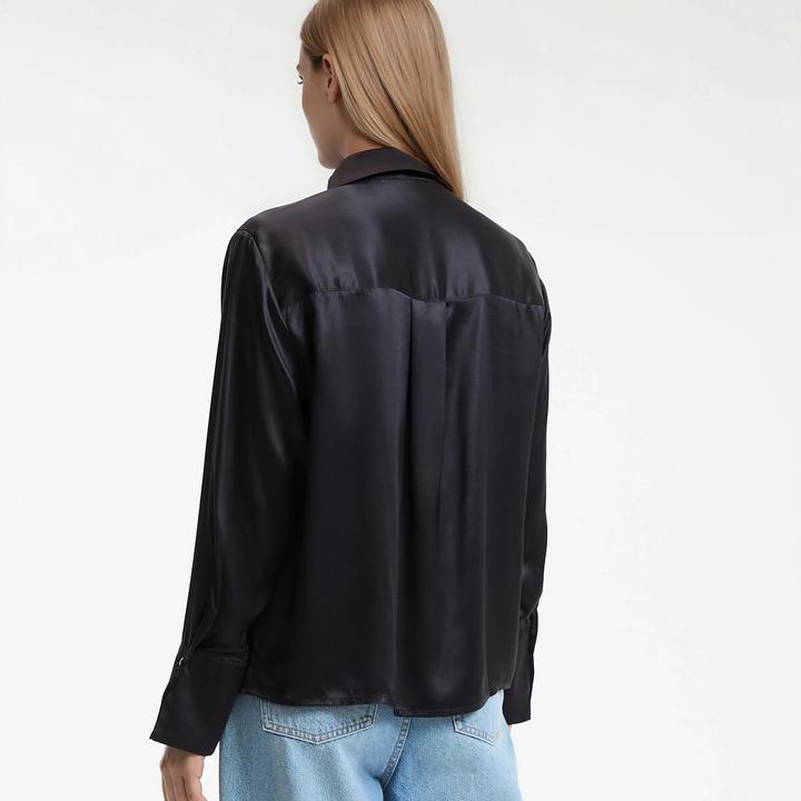 Produktbild La Redoute Collections Seidenbluse mit langen Ärmeln (L)
