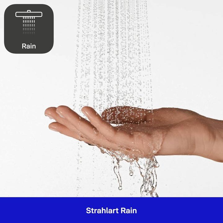 Actual product image Duravit Kopfbrause 1 jet, 230, MinusFlow schwarz matt schwarz matt (1 Beam type, 9 l/min)