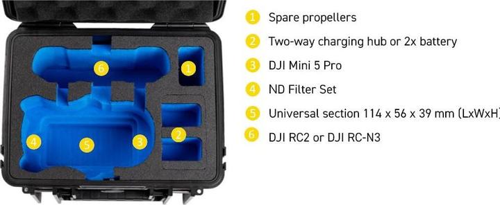 Produktbild B&W International DJI Mini 5 Pro - Transportkoffer Typ 2000 (Drohnen Koffer, DJI Mini 5 Pro)