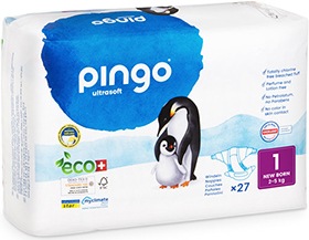 Immagine prodotto Pingo Pannolini ecologici (Dimensione 1, Pacco trasportabile, 54 Pezzo/i)