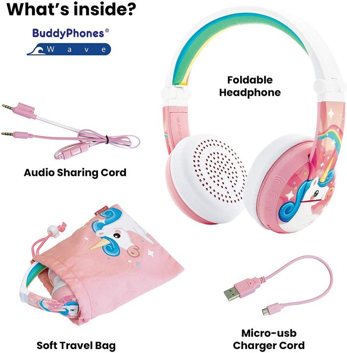 Actual product image Buddyphones Wave children headphones