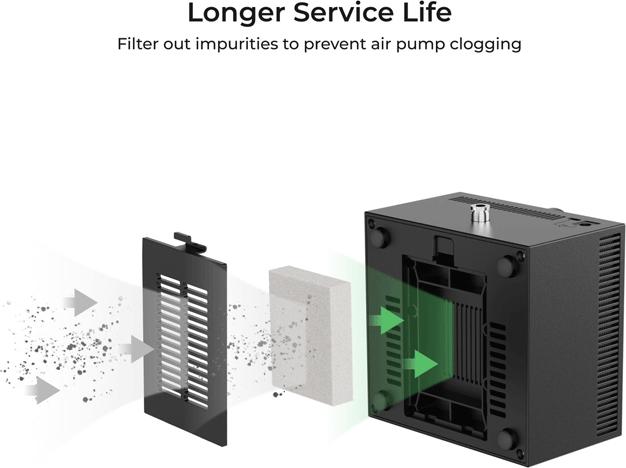 Actual product image XTool S1 Smart Air Assist Set (Accessories)