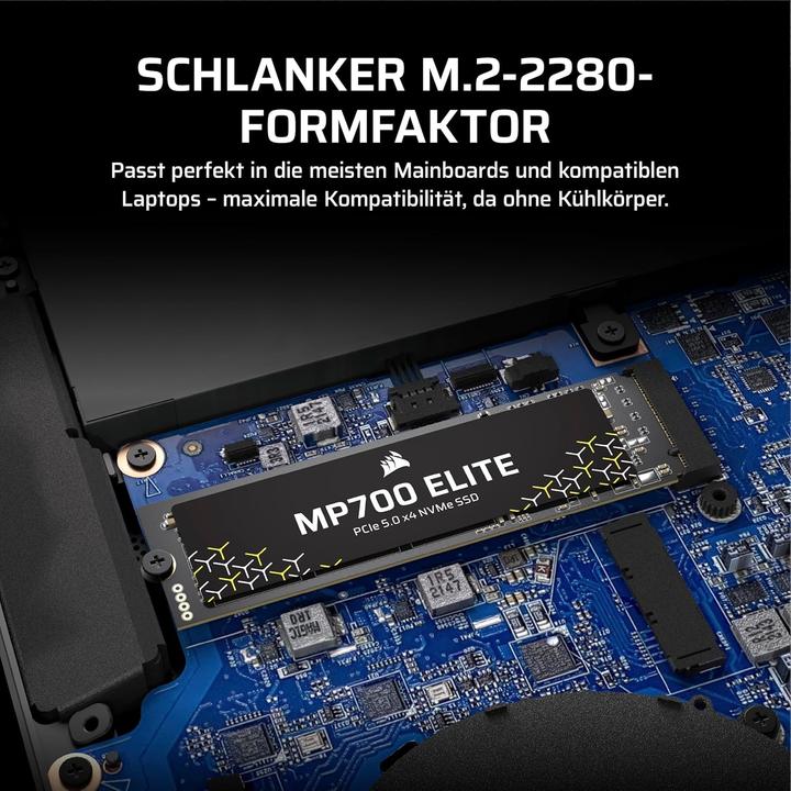 Produktbild Corsair MP700 Elite (2000 GB, M.2 2280)