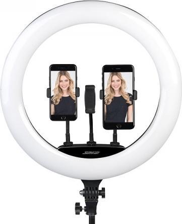Produktbild Somikon XL-LED-Ringlicht mit Smartphone-Halter (Ringlicht)
