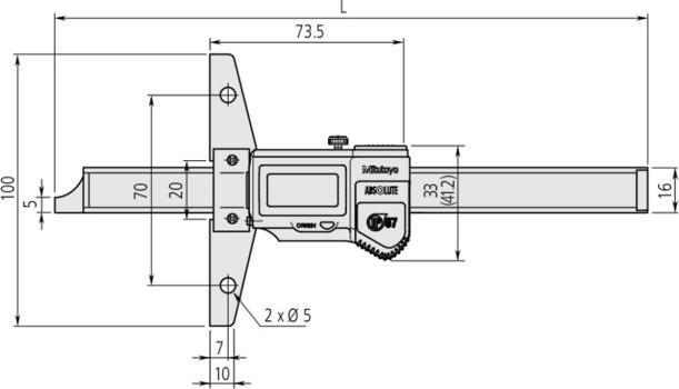 Produktbild Mitutoyo Tiefenmessschieber (20 cm)