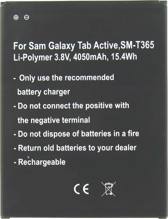 Image du produit AccuCell Akku Samsung Galaxy Tab Active, SM-T365, EB-BT365BBU