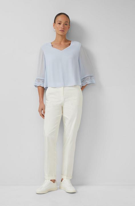 Immagine prodotto s.Oliver Fliessende Chiffon-Bluse mit V-Ausschnitt und Satinblende (40)
