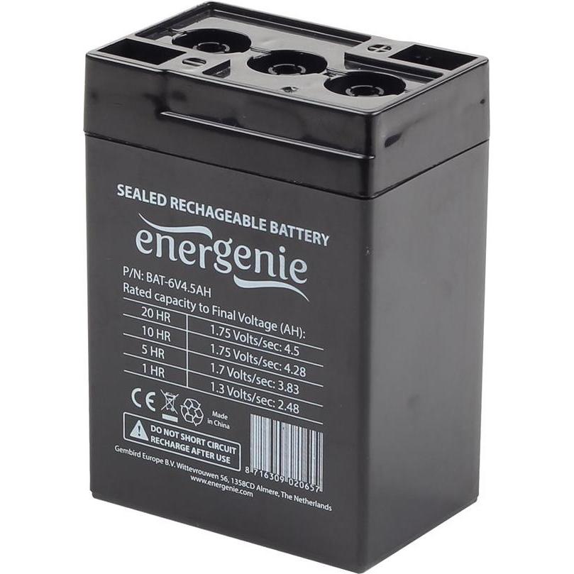 Energenie Batteria ricaricabile 6 V 4,5 AH per UPS, Accessori per UPS