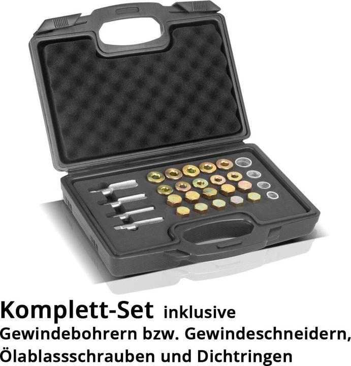 Actual product image Stahlwerk Oil drain plug repair set 64-piece repair kit oil drain thread