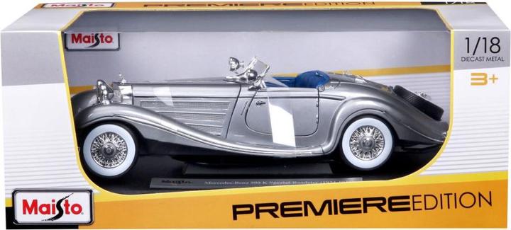Produktbild Maisto Mercedes Benz 500K Specialroadster 1936 grey