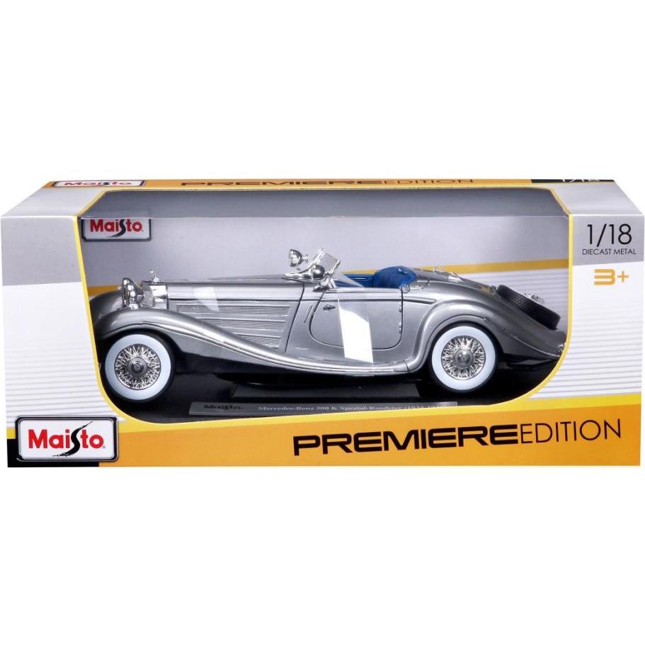 Thumbnail - Maisto Mercedes Benz 500K Specialroadster 1936 grey