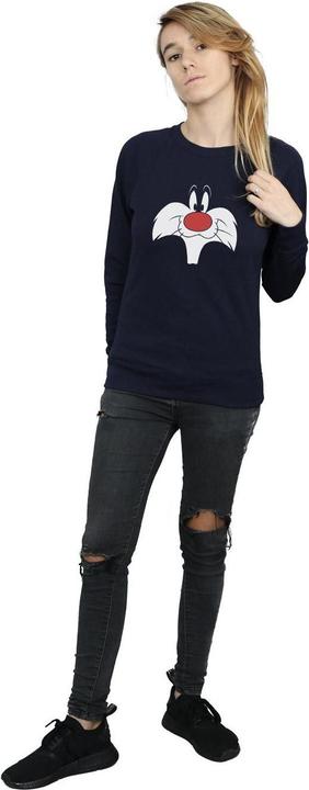 Actual product image Looney Tunes Womens/Ladies Sylvester Big Face Sweatshirt (XXL)