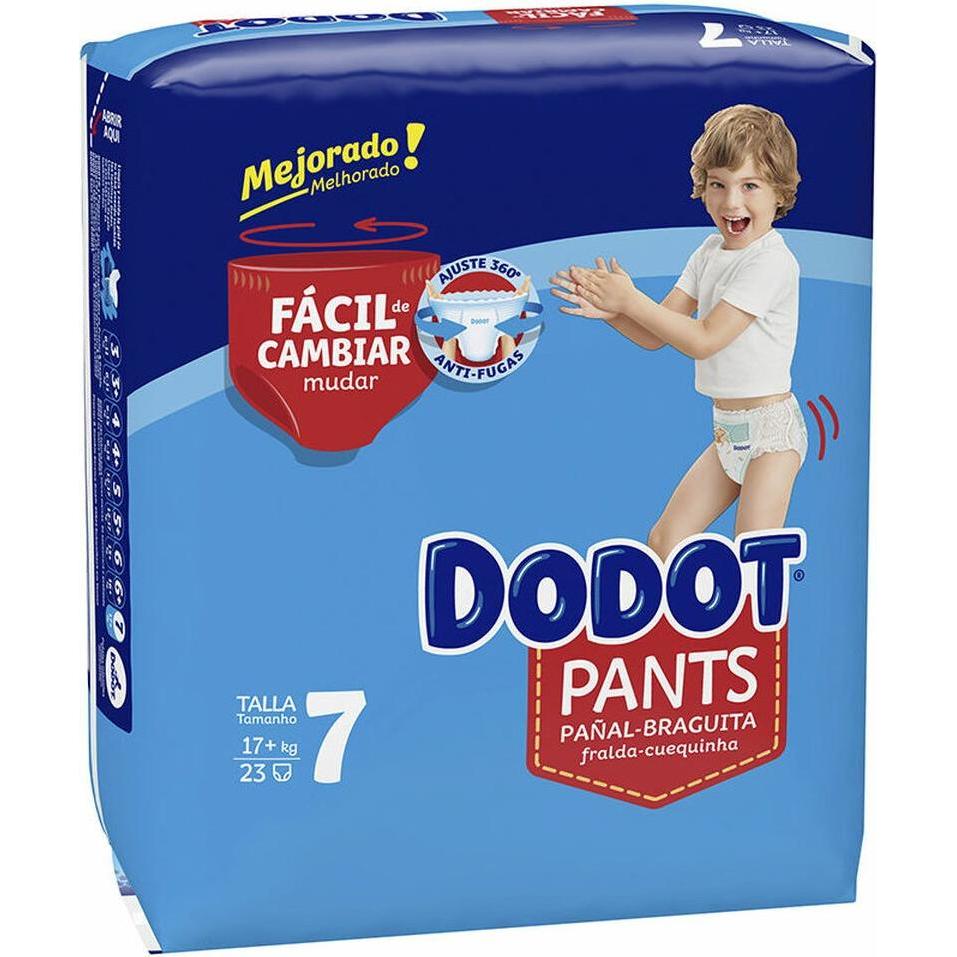 Dodot Pannolini Pants taglia 7 17 kg (23 pezzi) (Dimensione 7, Pacco trasportabile, 23 pz.)