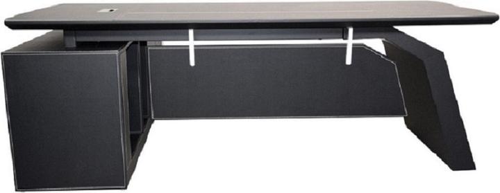 Image du produit Jet-Line Bureau PITTSBURGH noir Meubles de bureau Bureau de direction (220 x 185 x 76 cm)