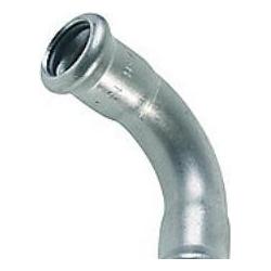 Aalberts, Rohrverbindungstechnik, VSH bøjn.88,9 mm.90gr.mf.mf. - M-bakke XPress rustfri press (Pressverbindung)
