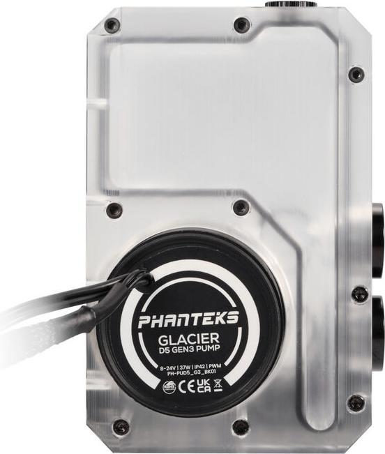 Produktbild Phanteks Glacier EZ-Fit 140RES-D5 Pumpe und Ausgleichsbehälter - weiss