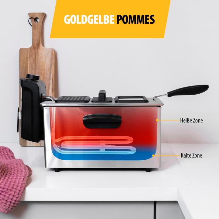 Image du produit Tristar FR-6947 Deep Fryer PRO, Noir/acier inoxydable (Prise UE)
