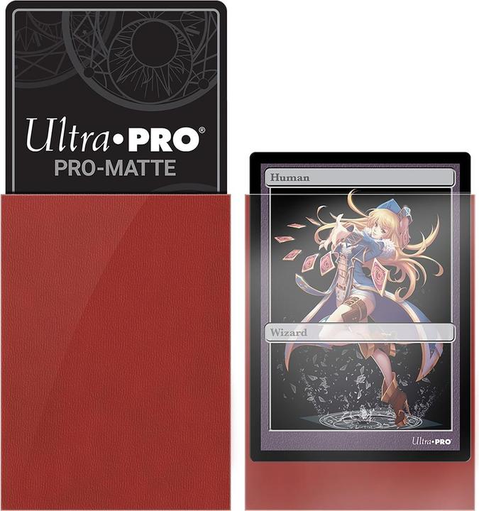 Actual product image Ultra Pro Red PRO Matte Deck Protector Small