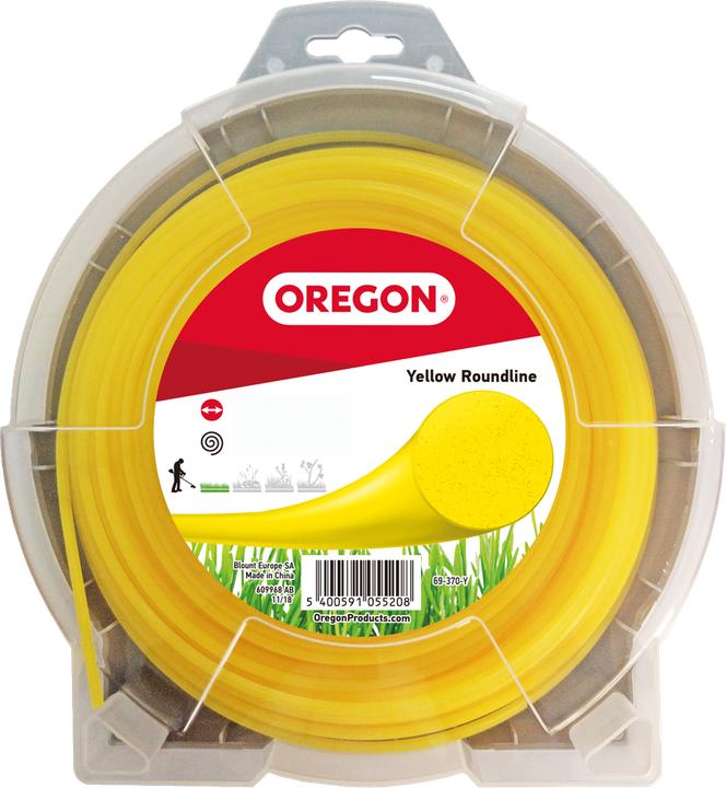 Actual product image Oregon Thread yellow round 3.5 mm x 41 m (Weed whacker, Trimmer line + line spool)