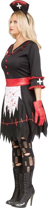 Actual product image Fun World Division Krankmachende Schwester Kostüm - für Halloween (M, S)