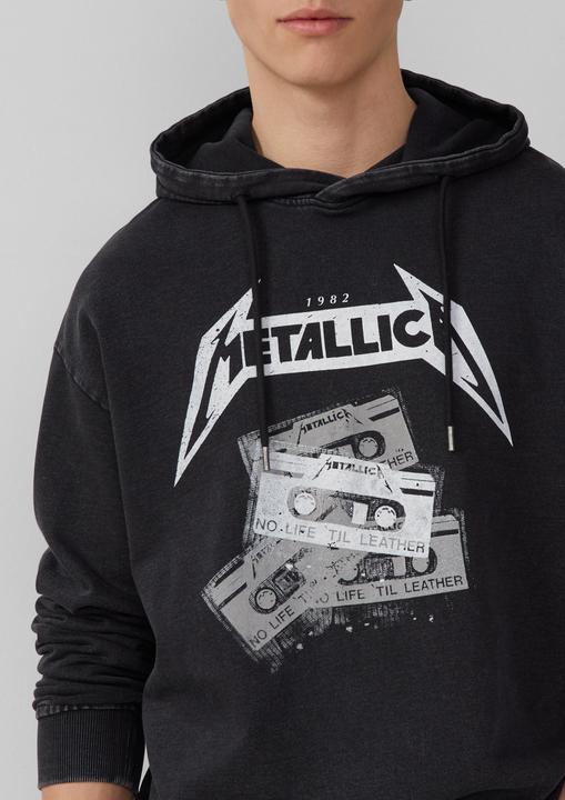 Produktbild S.Oliver Sweatshirt Metallica® Band-Hoodie mit Wascheffekt (M)