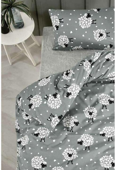 Produktbild BigBuy Bettbezug-Set Grau King size 3 Stücke (220 x 240 cm, 60 x 60 cm)