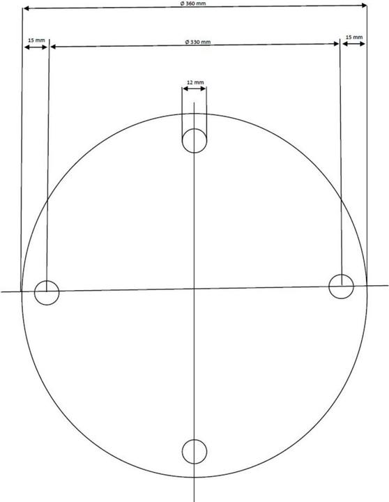 Produktbild Kare Design Tischgestell Invitation Black Ø60cm