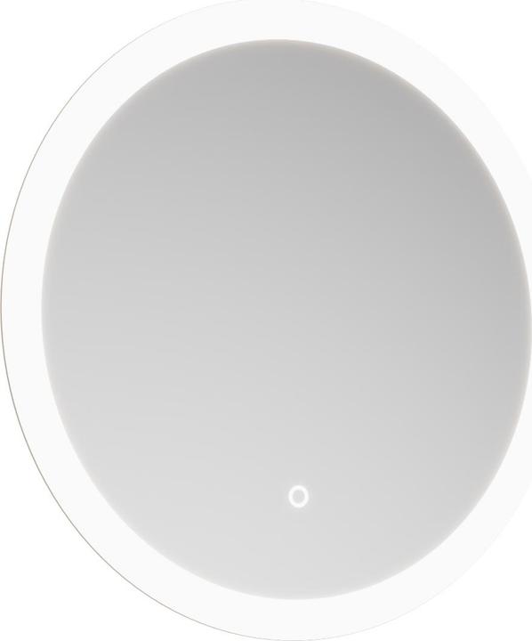 burgbad Eqio miroir lumineux rond, avec éclairage LED sur tout le pourtour, 1 interrupteur à capteur